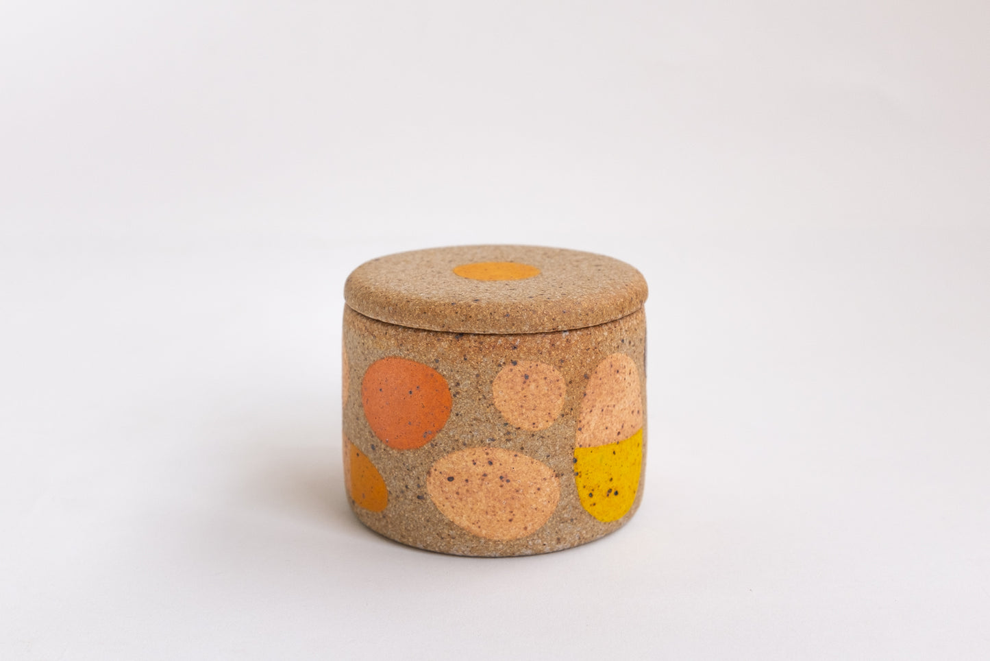Small Lidded Jar in Beans 1