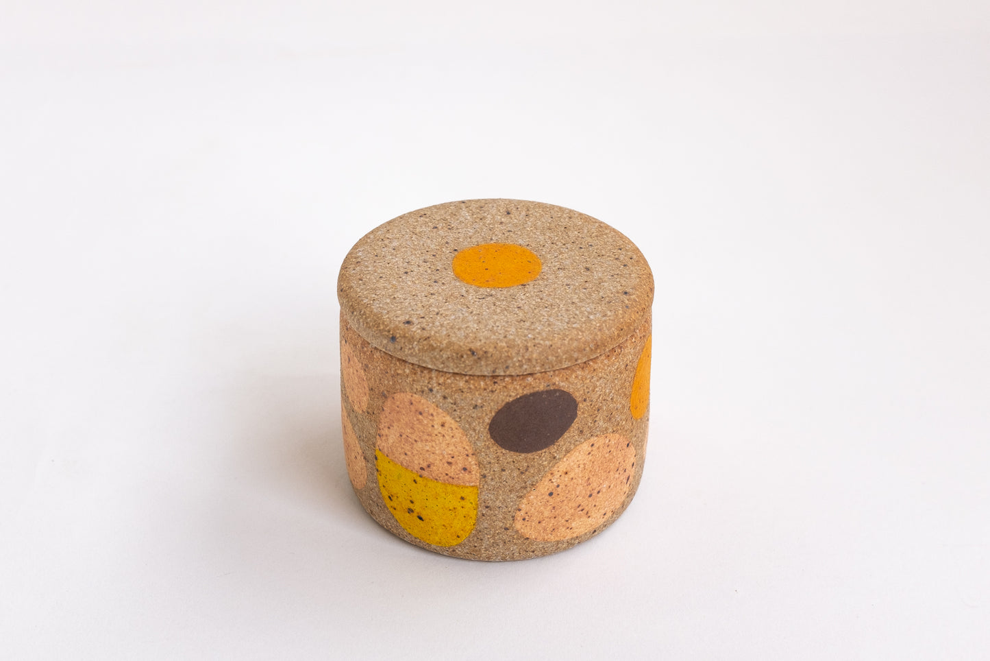 Small Lidded Jar in Beans 1