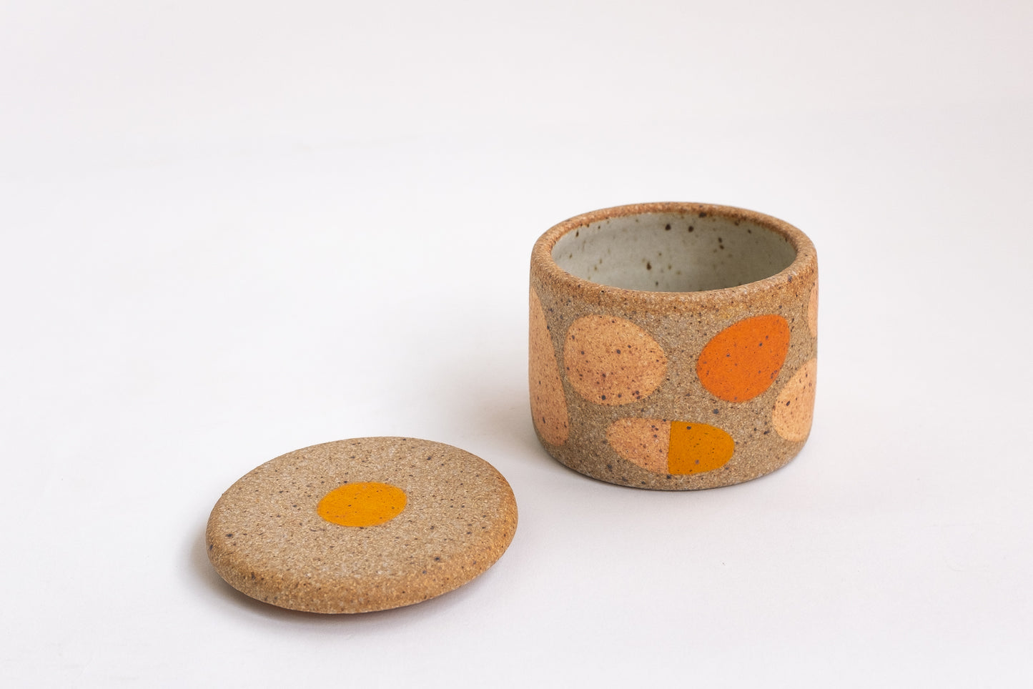 Small Lidded Jar in Beans 1