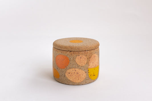 Small Lidded Jar in Beans 1