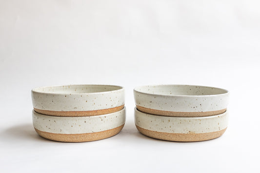 Wide Bowls in White